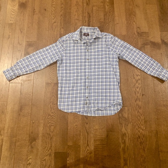 Marks & Spencer Other - Marks & Spencer Men's Blue and White Plaid Shirt